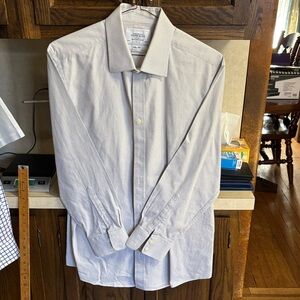 Charles Tyrwhitt Light Gray Checkered Dress Shirt